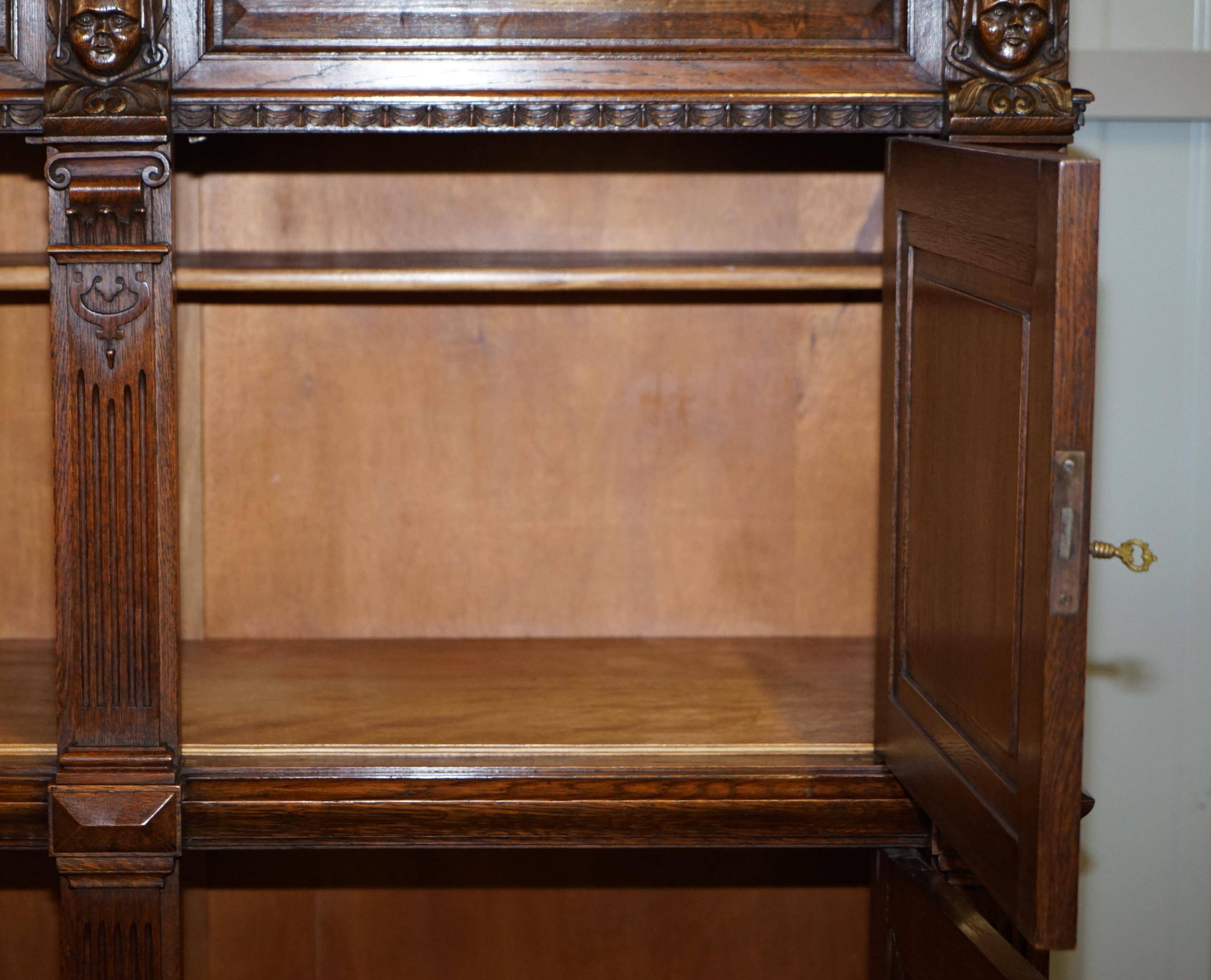 Hand-carved Dutch armoire from the 1940s.