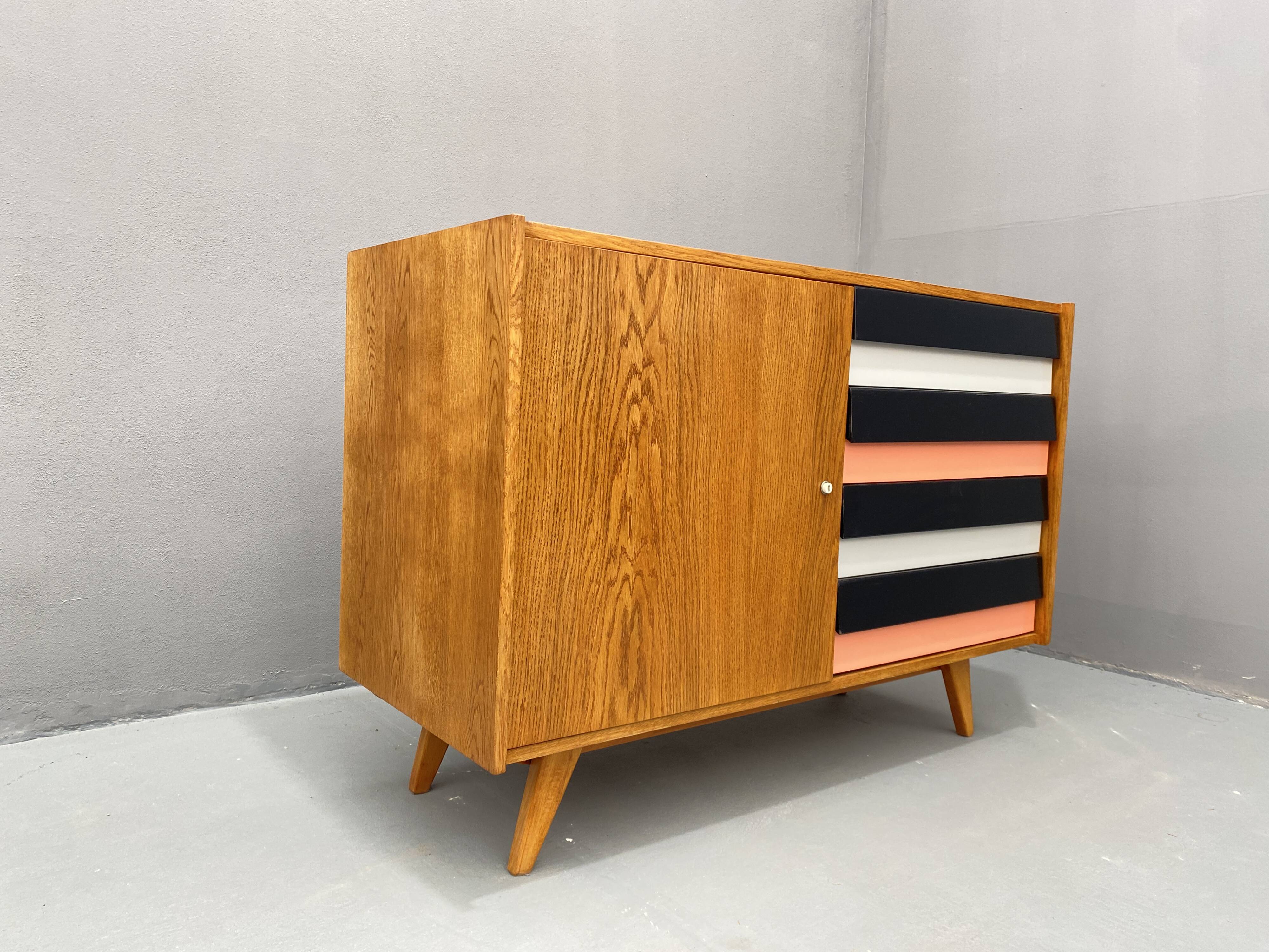 Mid century chest of drawers U-458 by Jiri Jiroutek, Czechoslovakia, 1960´s