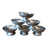 Set of 6 metal cups