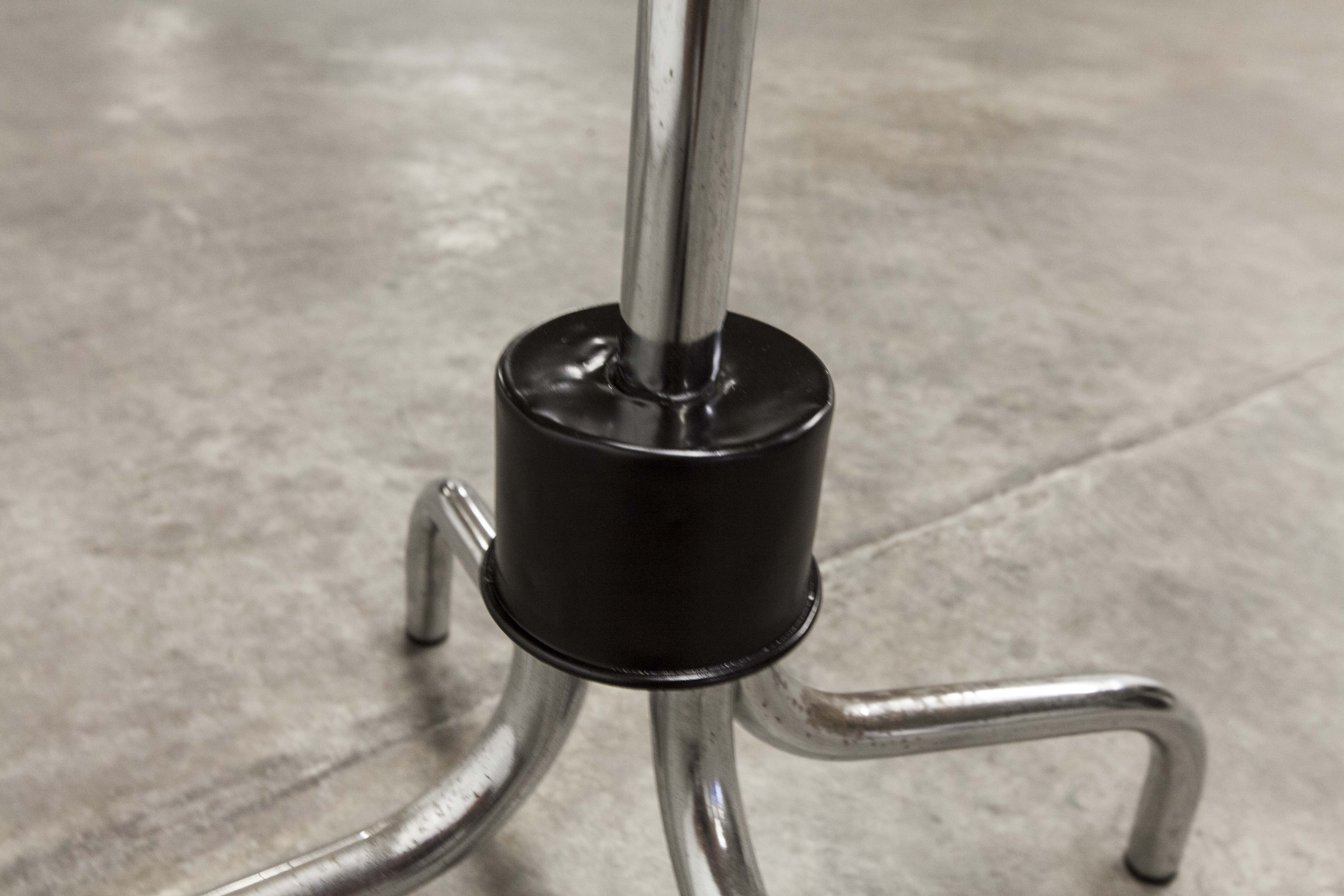 Manail holder parrot metal chrome industrial 1960