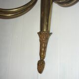 Pair of very large empire style wall lights with 2 lights