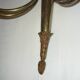 Pair of very large Empire style 2-light wall sconces