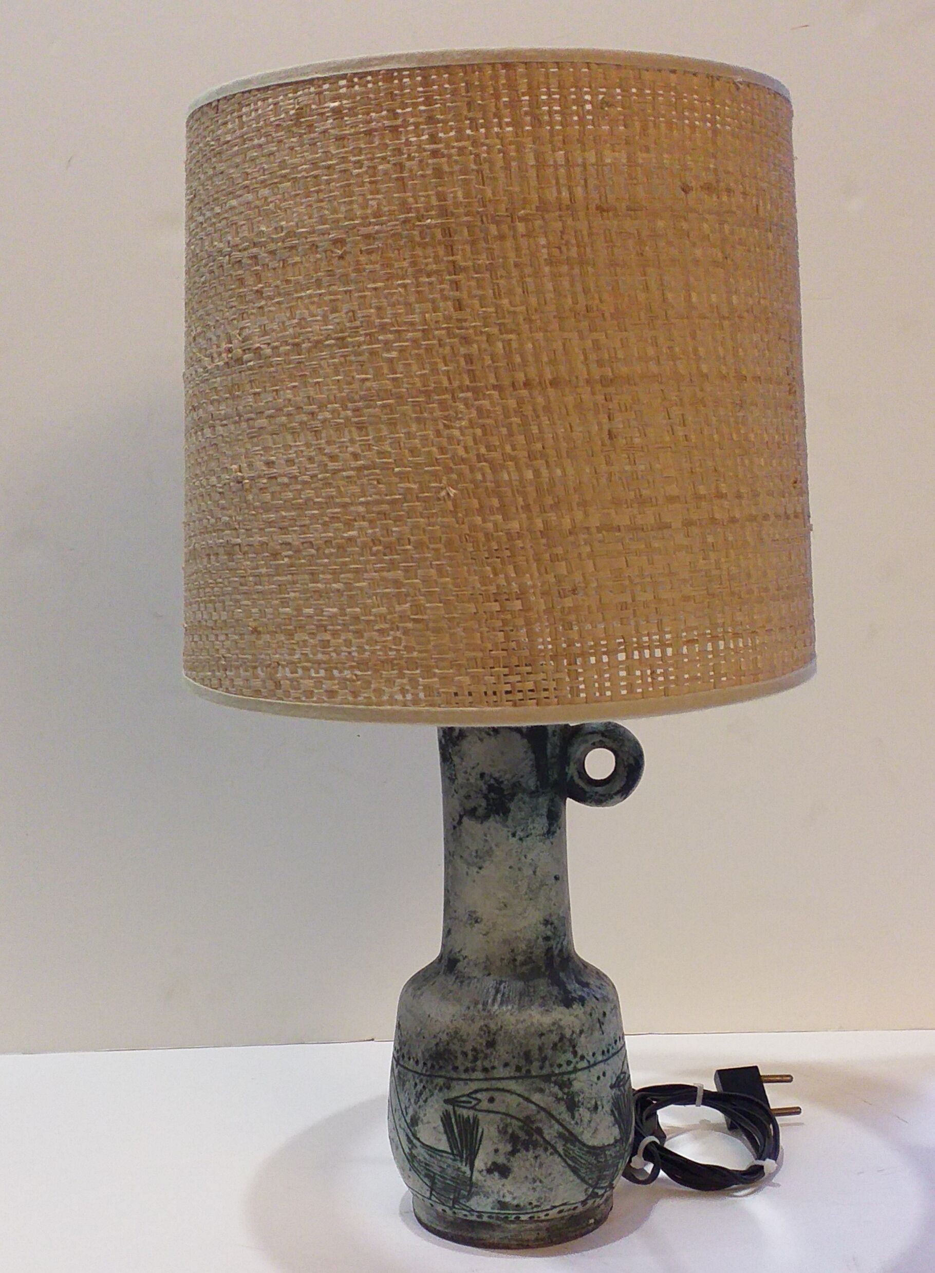 Lamp Jacques Blin ceramic