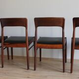 Set of 4 chairs danish 60s