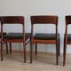 Lot de 4 chaises danoises années 60