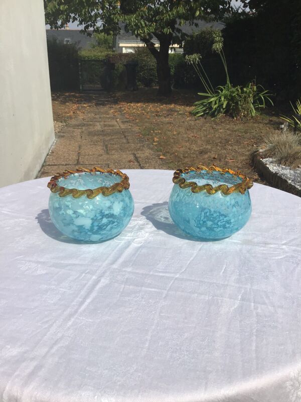 Paire de vases boules