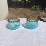 Pair of ball vases