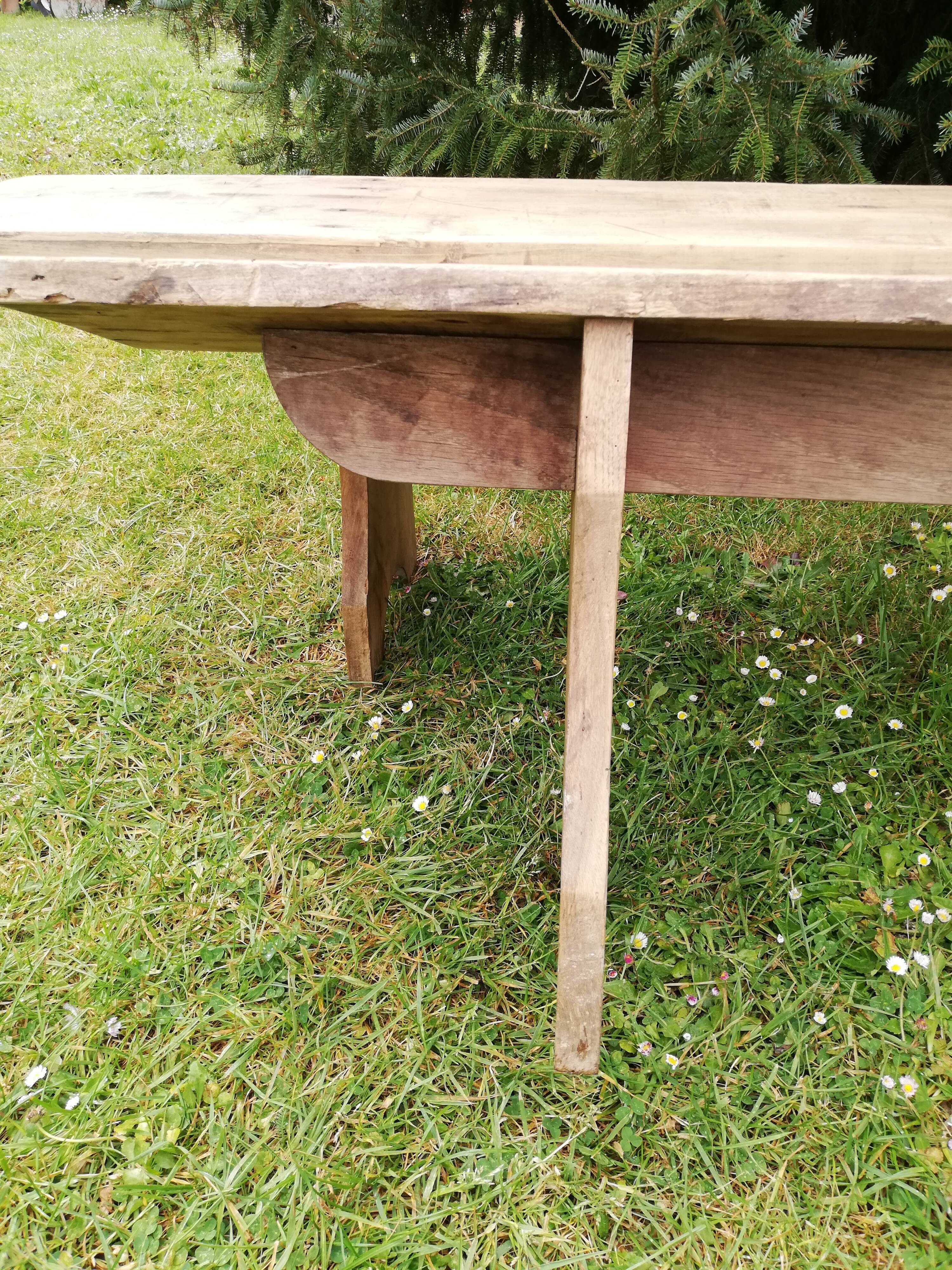 Large model oak farmhouse bench