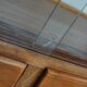 Antique Spanish beech & oak haberdashery cabinet or shop counter, 1950s