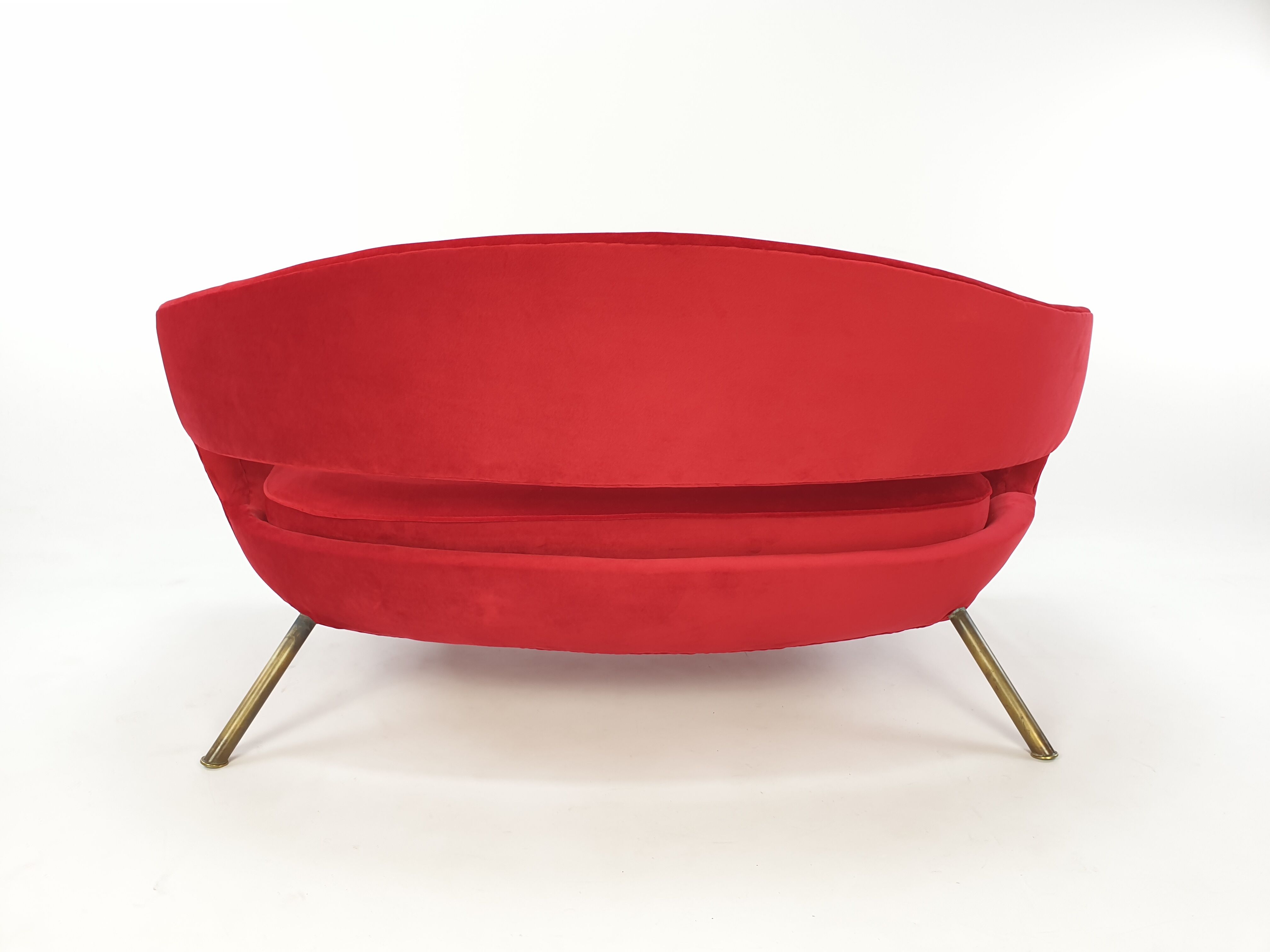 Mid Century Italian Sofa by Lenzi Nello 1954