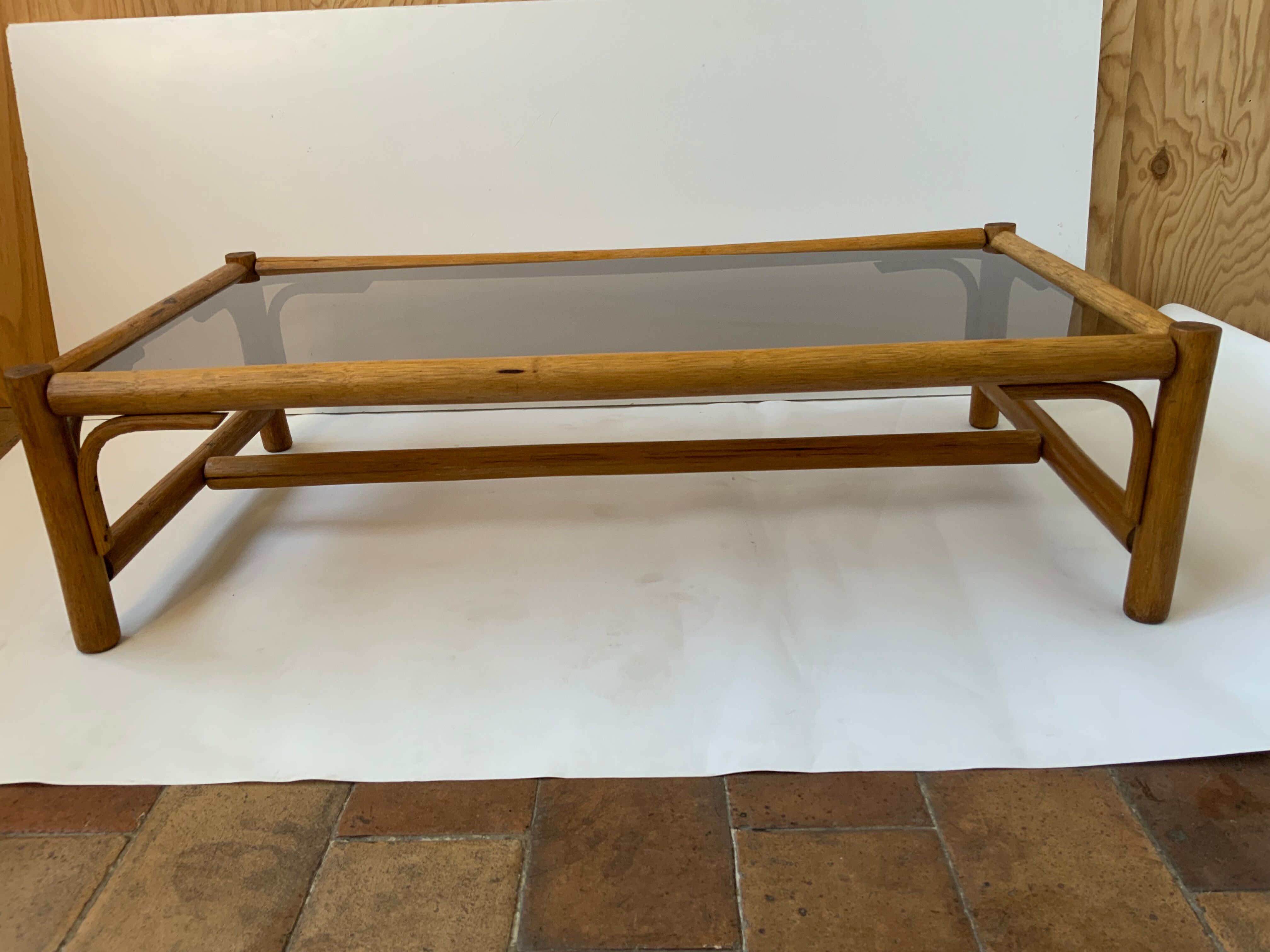 Rattan coffee table