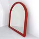 Model 4720 red mirror by Anna Castelli Ferrieri for Kartell 1980