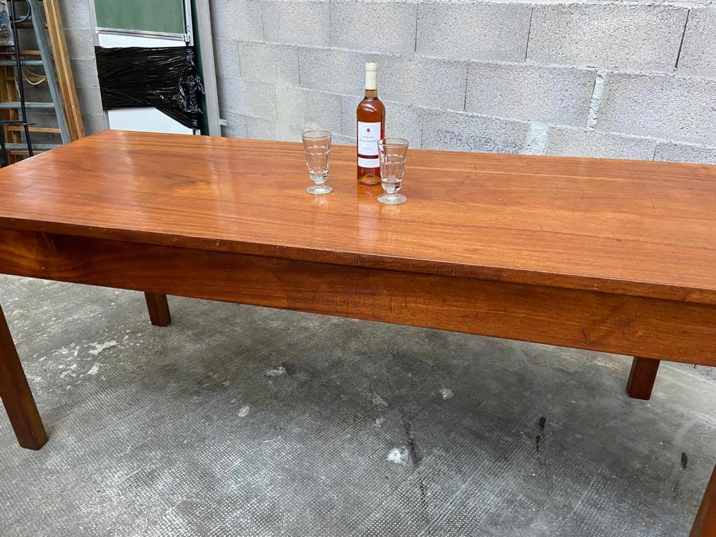Mahogany farmhouse table 1950
