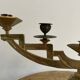 Paire de candélabres en bronze doré d'époque ART DECO