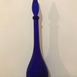 Empoli carafe cobalt blue diamond point