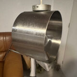Wall lamp in brushed aluminum