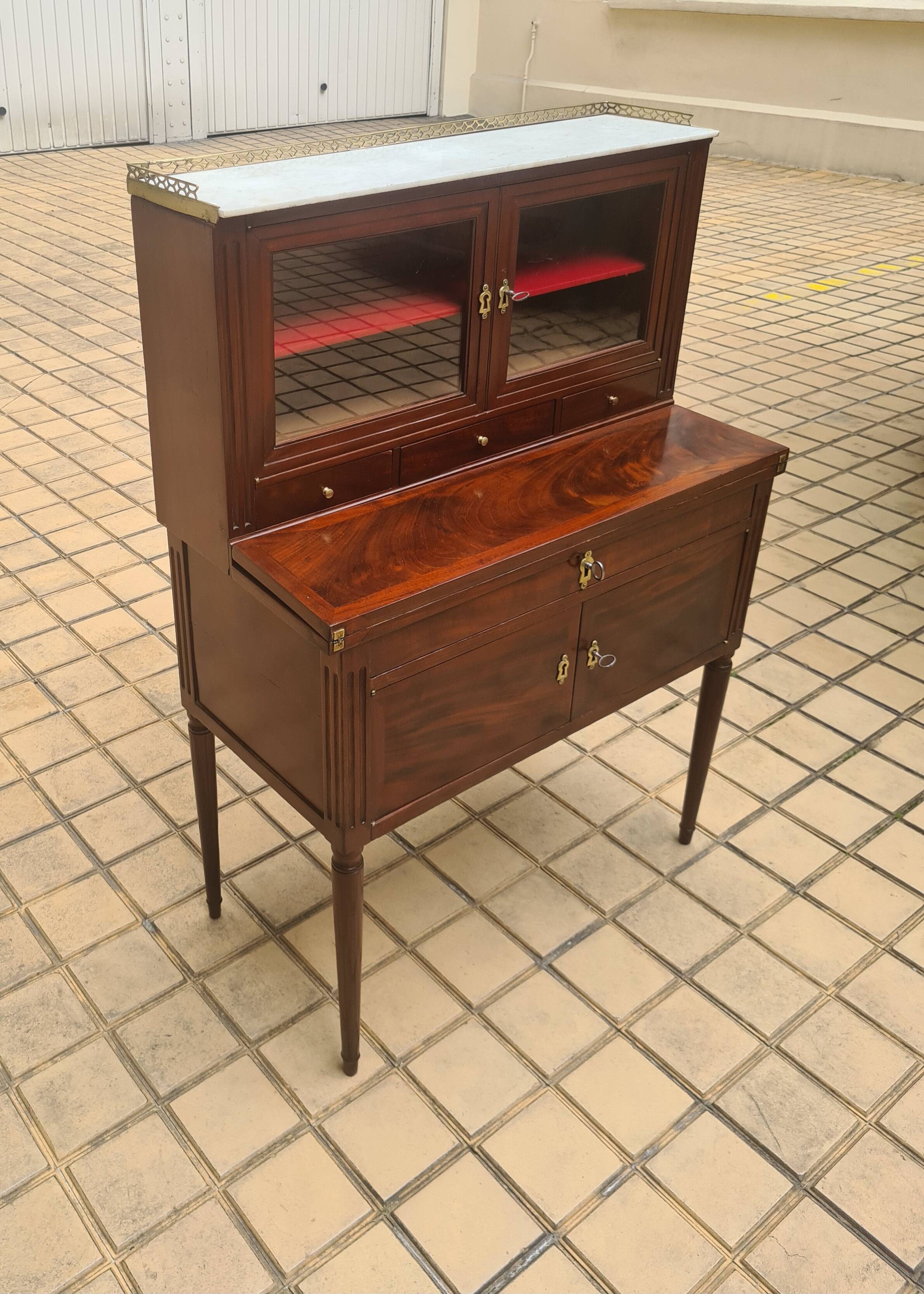Louis XVI mahogany bonheur du jour