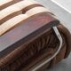Vintage Malga model armchair in striped fabric – 1970s design