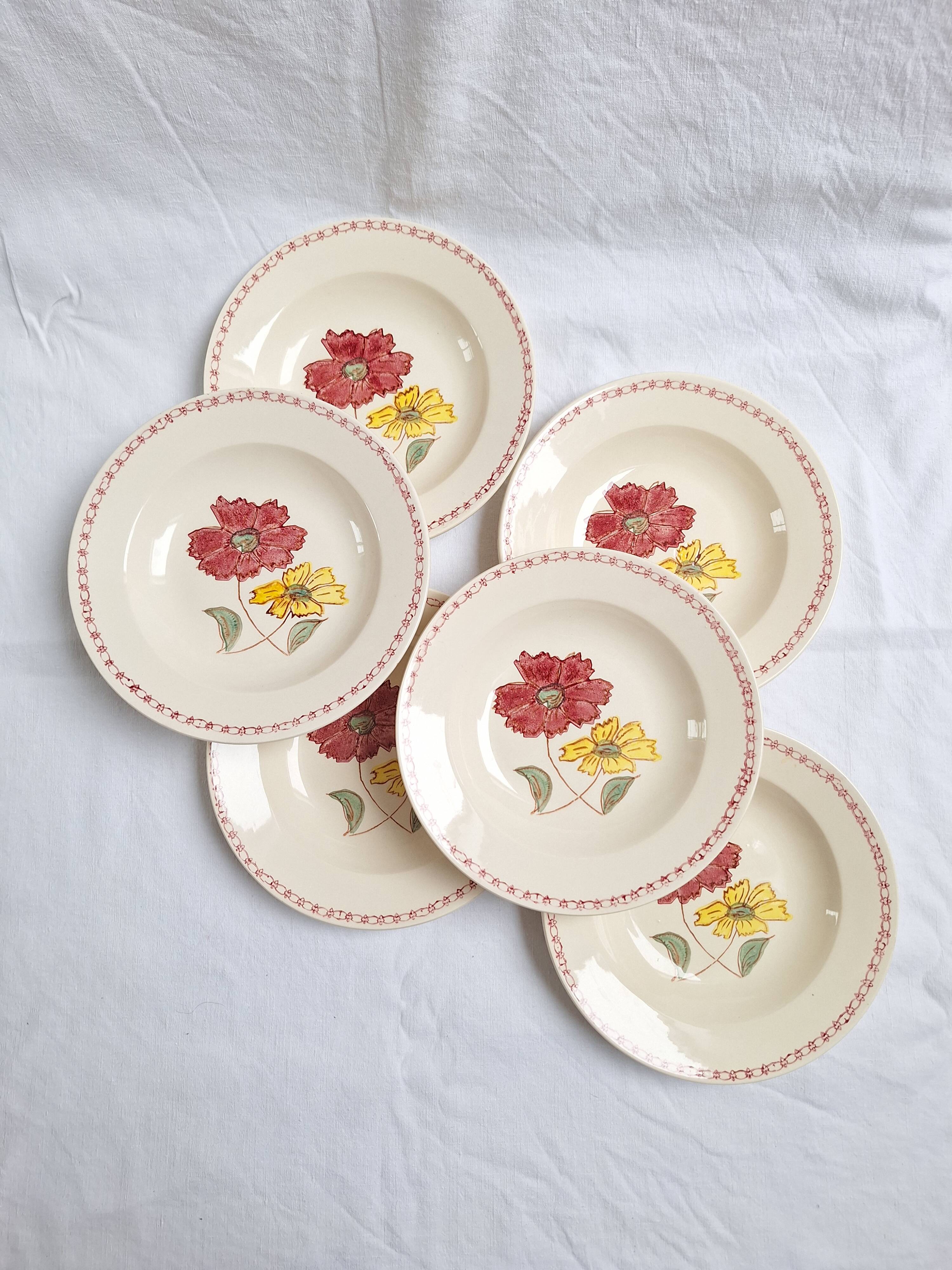 Vintage ADP soup plates