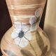Vintage ceramic vase hand-painted St Clément 1960