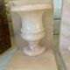 Paire de serre-livres vintage vase Médicis en onyx rose