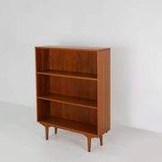 French vintage teak bookcase with 2 shelves from the 1960s