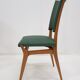 Set of 8 vintage wooden chairs, Italian design of the years 1960/70