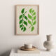 Peinture sur papier - illustration leaf - signée eawy