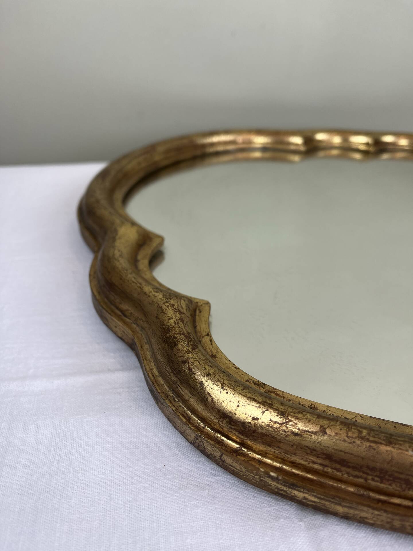 Antique gilded mirror in Louis XV style