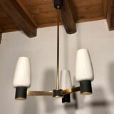 Arlus suspension chandelier 3 branches and tulips