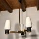 Lustre suspension Arlus 3 branches et tulipes