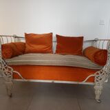 Antique iron bench