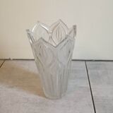 Pressed molded glass vasec 70s