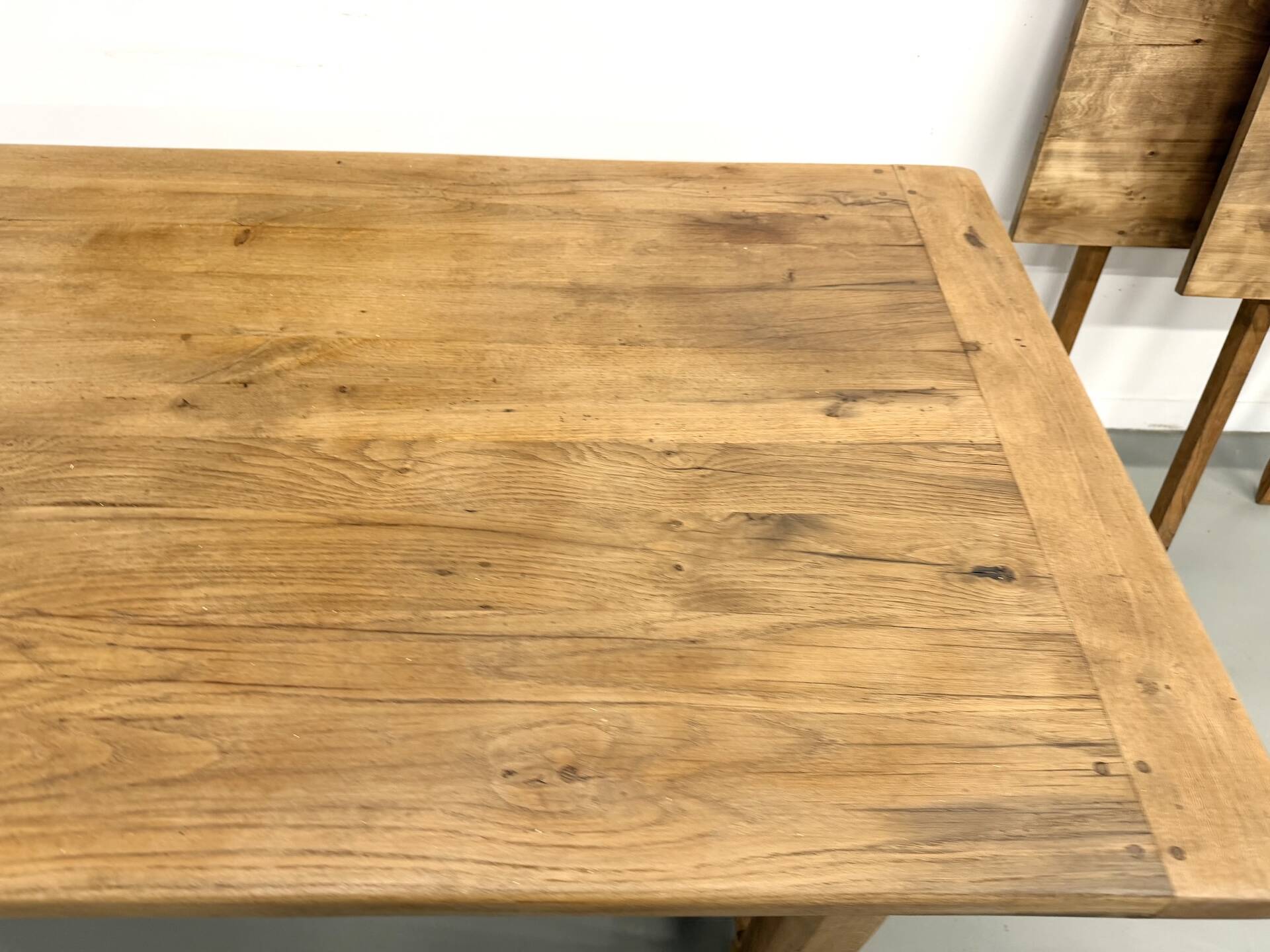 Extendable oak table, 1950s