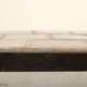 Mid century modernist rectangular coffee table with ceramic tiles top