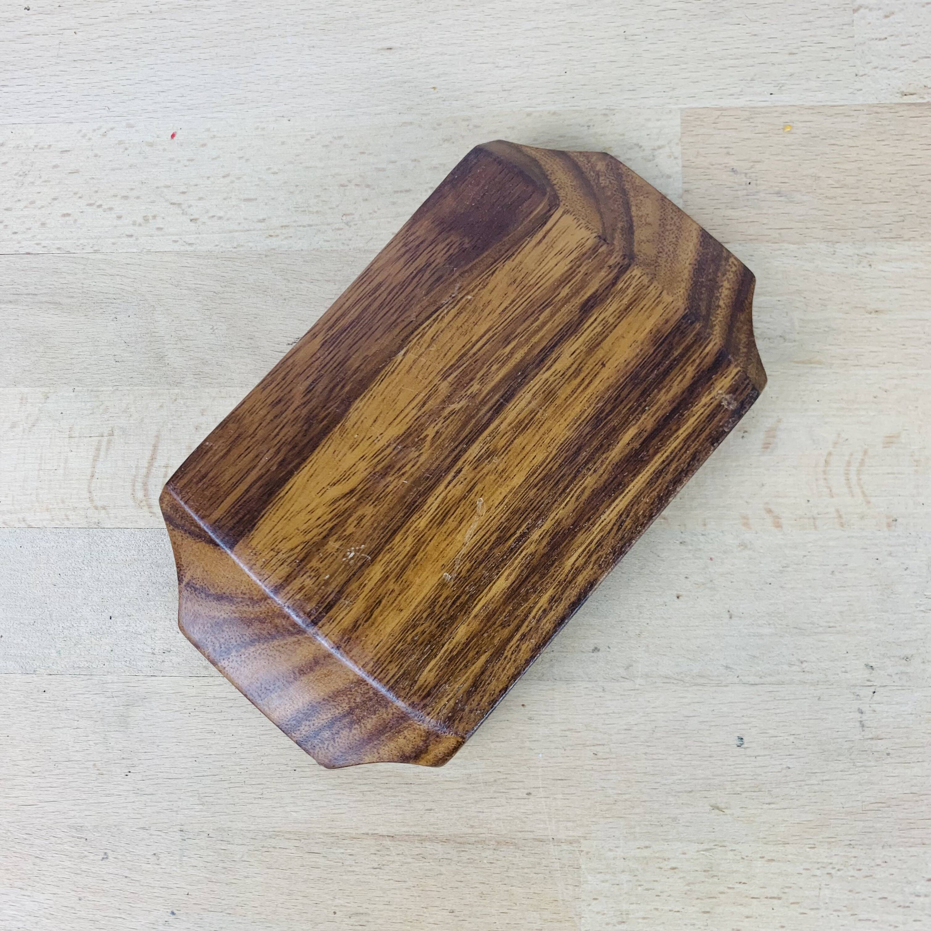 Scandinavian teak pocket tray
