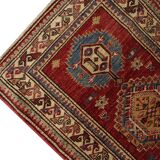 Kazak Oriental Runner Rug, Central Asian Hallway Stair Runner 300 x 68 cm
