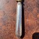 Silver-handled pie server Minerve, golden blade, Louis style.