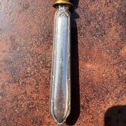 Silver-handled pie server Minerve, golden blade, Louis style.