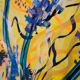 Affiche illustration abstrait fleurs