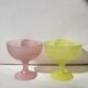 Set de 2 coupelles à dessert vintage en verre opalin dépoli opalin par luminarc