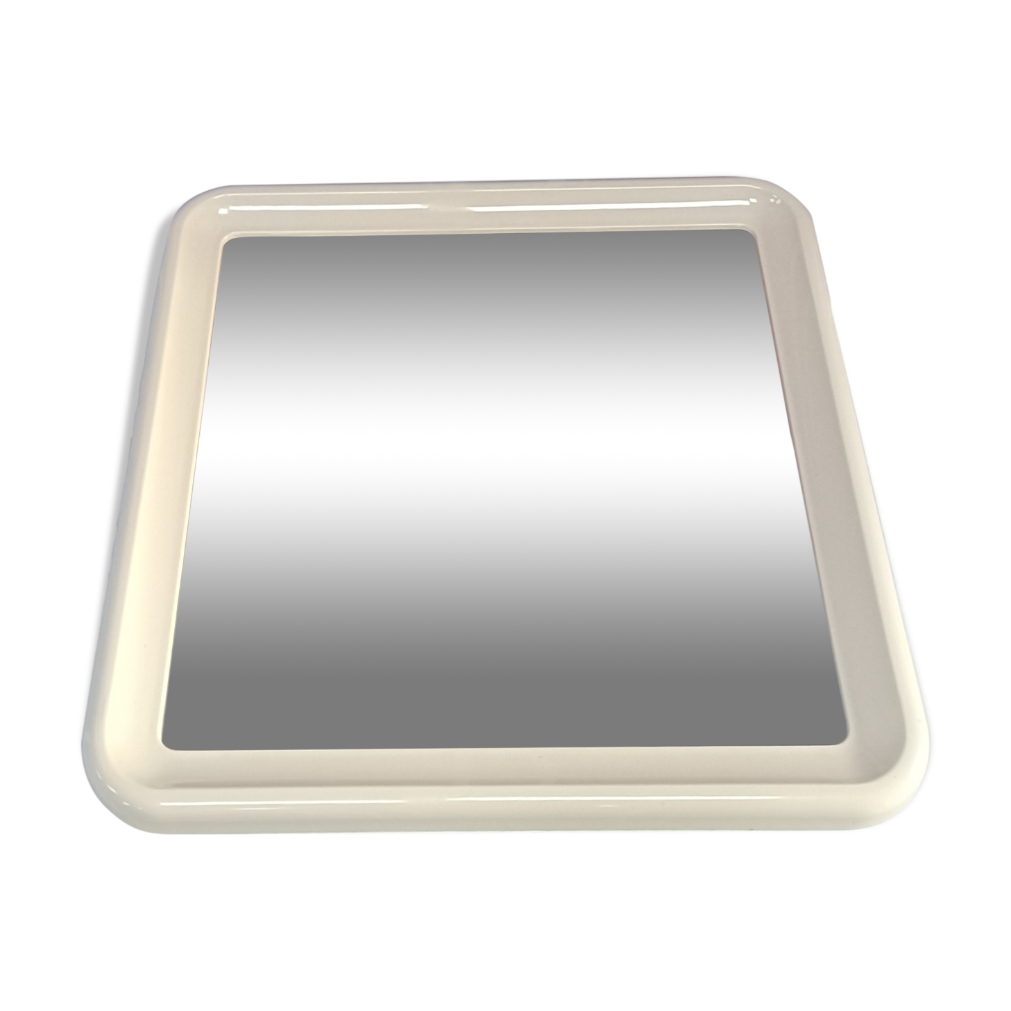 Miroir vintage, cadre en plastique