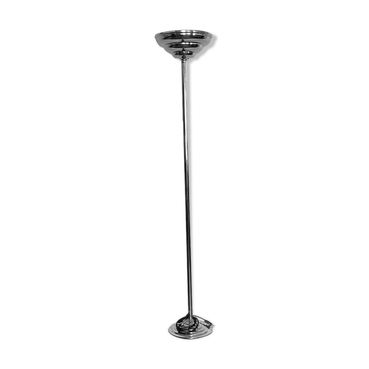 Floor lamp chrome metal