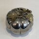 Silver-plated and brass pumpkin ice bucket