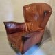 Vintage Dutch leather lounge chair, 1990s, Montis style