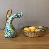 Vintage ceramic zoomorphic pitcher