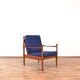 Fauteuil de salon danois du milieu du siècle, années 1960.
