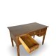Italian pine wood centre writing desk from the 1960s, a reproduction o