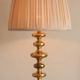 Single Swedish Brass Bobbin Table lamp