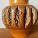 Wooden vase with bark